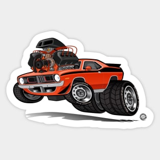 72 Hemi Cuda Engine Sticker